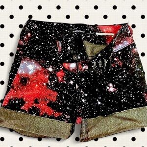Hot Topic Galaxy Print Women Shorts